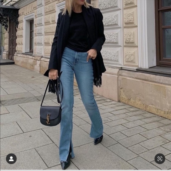 Zara 90’s Full Length Split Bottom - Picture 3 of 11